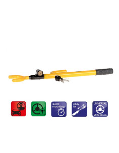 Steering Wheel Lock with Key 2