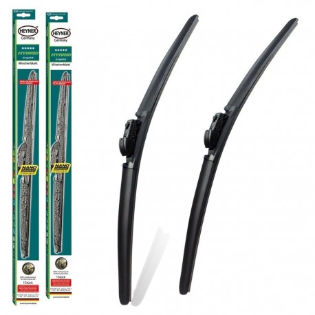 Nisan Leaf Models 2010 To 2019 Heyner Germany Aeroflat Hybrid Windscreen Wiper Blades 2616 Front Replacement Set HH2616H 